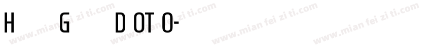 Handel Gothic D OT O字体转换